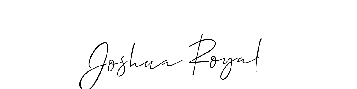 You should practise on your own different ways (Allison_Script) to write your name (Joshua Royal) in signature. don't let someone else do it for you. Joshua Royal signature style 2 images and pictures png