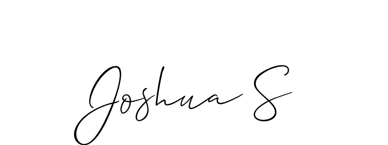 This is the best signature style for the Joshua S name. Also you like these signature font (Allison_Script). Mix name signature. Joshua S signature style 2 images and pictures png