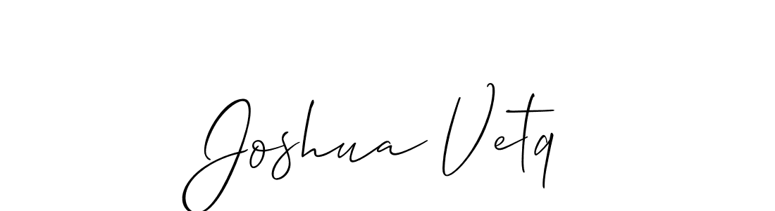 Also You can easily find your signature by using the search form. We will create Joshua Vetq name handwritten signature images for you free of cost using Allison_Script sign style. Joshua Vetq signature style 2 images and pictures png