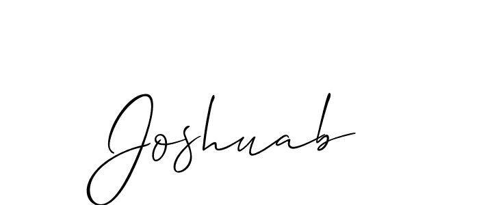 Make a beautiful signature design for name Joshuab. With this signature (Allison_Script) style, you can create a handwritten signature for free. Joshuab signature style 2 images and pictures png