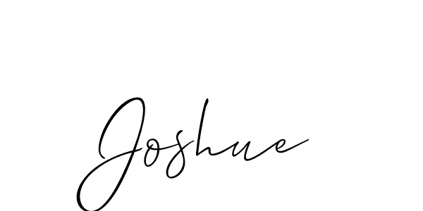 How to make Joshue signature? Allison_Script is a professional autograph style. Create handwritten signature for Joshue name. Joshue signature style 2 images and pictures png