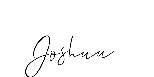 Create a beautiful signature design for name Joshuu. With this signature (Allison_Script) fonts, you can make a handwritten signature for free. Joshuu signature style 2 images and pictures png