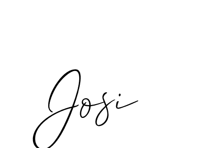 The best way (Allison_Script) to make a short signature is to pick only two or three words in your name. The name Josi include a total of six letters. For converting this name. Josi signature style 2 images and pictures png