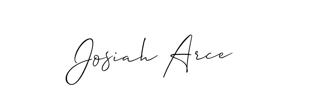 Best and Professional Signature Style for Josiah Arce. Allison_Script Best Signature Style Collection. Josiah Arce signature style 2 images and pictures png