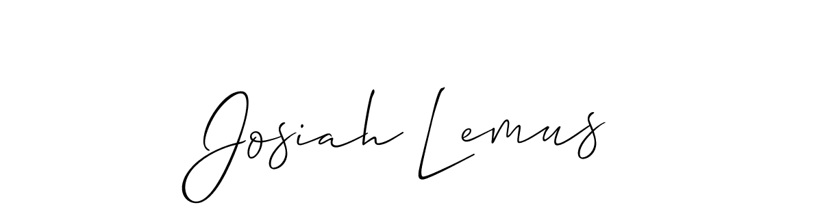 Make a short Josiah Lemus signature style. Manage your documents anywhere anytime using Allison_Script. Create and add eSignatures, submit forms, share and send files easily. Josiah Lemus signature style 2 images and pictures png