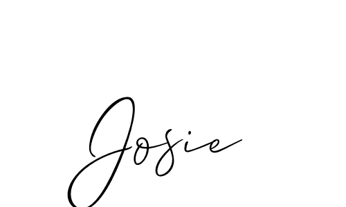 Make a beautiful signature design for name Josie. With this signature (Allison_Script) style, you can create a handwritten signature for free. Josie signature style 2 images and pictures png