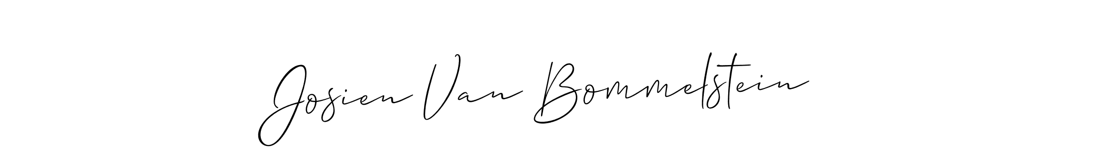 Josien Van Bommelstein stylish signature style. Best Handwritten Sign (Allison_Script) for my name. Handwritten Signature Collection Ideas for my name Josien Van Bommelstein. Josien Van Bommelstein signature style 2 images and pictures png