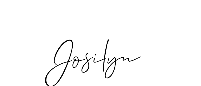 if you are searching for the best signature style for your name Josilyn. so please give up your signature search. here we have designed multiple signature styles  using Allison_Script. Josilyn signature style 2 images and pictures png