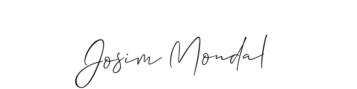Allison_Script is a professional signature style that is perfect for those who want to add a touch of class to their signature. It is also a great choice for those who want to make their signature more unique. Get Josim Mondal name to fancy signature for free. Josim Mondal signature style 2 images and pictures png