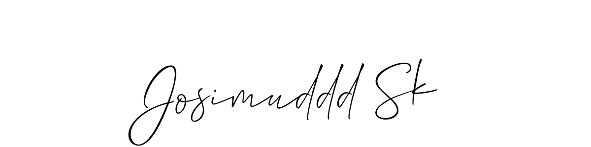 Also You can easily find your signature by using the search form. We will create Josimuddd Sk name handwritten signature images for you free of cost using Allison_Script sign style. Josimuddd Sk signature style 2 images and pictures png