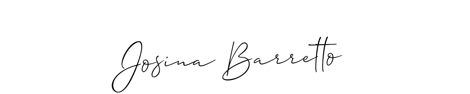 Make a beautiful signature design for name Josina Barretto. With this signature (Allison_Script) style, you can create a handwritten signature for free. Josina Barretto signature style 2 images and pictures png