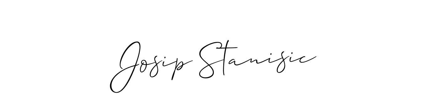 Make a short Josip Stanisic signature style. Manage your documents anywhere anytime using Allison_Script. Create and add eSignatures, submit forms, share and send files easily. Josip Stanisic signature style 2 images and pictures png