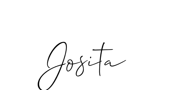 Best and Professional Signature Style for Josita. Allison_Script Best Signature Style Collection. Josita signature style 2 images and pictures png