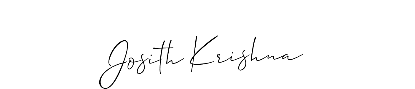 Also You can easily find your signature by using the search form. We will create Josith Krishna name handwritten signature images for you free of cost using Allison_Script sign style. Josith Krishna signature style 2 images and pictures png