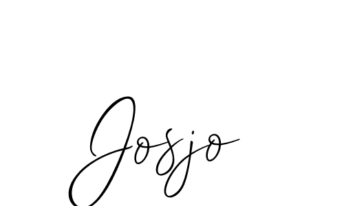 Design your own signature with our free online signature maker. With this signature software, you can create a handwritten (Allison_Script) signature for name Josjo. Josjo signature style 2 images and pictures png