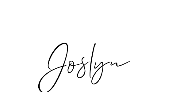 Best and Professional Signature Style for Joslyn. Allison_Script Best Signature Style Collection. Joslyn signature style 2 images and pictures png