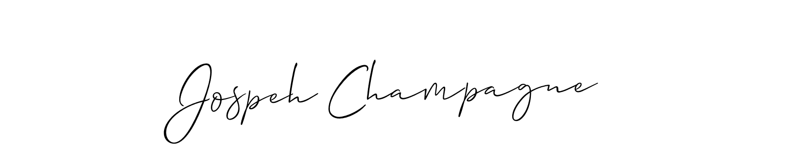 Best and Professional Signature Style for Jospeh Champagne. Allison_Script Best Signature Style Collection. Jospeh Champagne signature style 2 images and pictures png