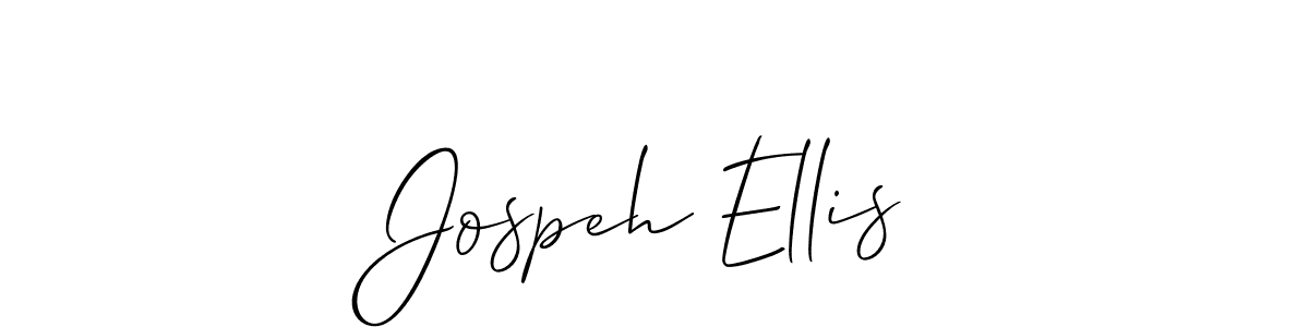 You should practise on your own different ways (Allison_Script) to write your name (Jospeh Ellis) in signature. don't let someone else do it for you. Jospeh Ellis signature style 2 images and pictures png