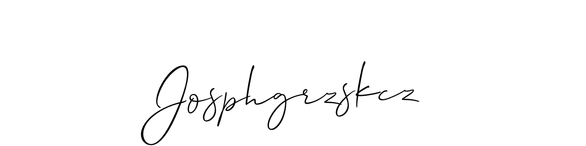 Design your own signature with our free online signature maker. With this signature software, you can create a handwritten (Allison_Script) signature for name Josphgrzskcz. Josphgrzskcz signature style 2 images and pictures png