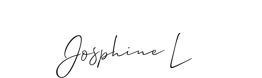 Make a short Josphine L signature style. Manage your documents anywhere anytime using Allison_Script. Create and add eSignatures, submit forms, share and send files easily. Josphine L signature style 2 images and pictures png