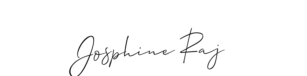 Use a signature maker to create a handwritten signature online. With this signature software, you can design (Allison_Script) your own signature for name Josphine Raj. Josphine Raj signature style 2 images and pictures png
