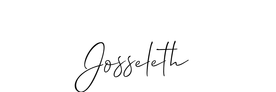 if you are searching for the best signature style for your name Josseleth. so please give up your signature search. here we have designed multiple signature styles  using Allison_Script. Josseleth signature style 2 images and pictures png