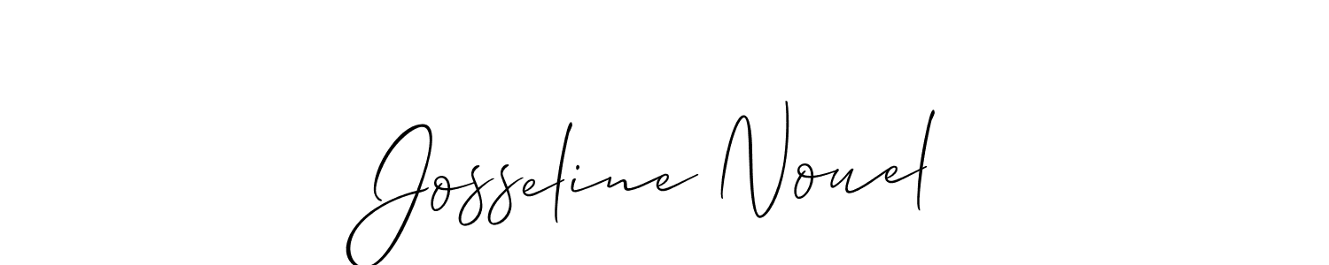 Make a beautiful signature design for name Josseline Nouel. With this signature (Allison_Script) style, you can create a handwritten signature for free. Josseline Nouel signature style 2 images and pictures png