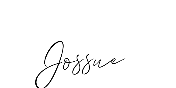 Use a signature maker to create a handwritten signature online. With this signature software, you can design (Allison_Script) your own signature for name Jossue. Jossue signature style 2 images and pictures png