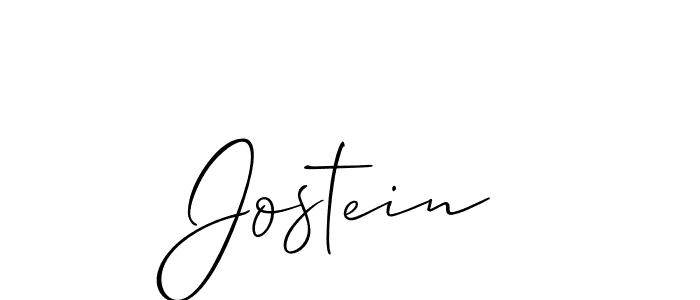 The best way (Allison_Script) to make a short signature is to pick only two or three words in your name. The name Jostein include a total of six letters. For converting this name. Jostein signature style 2 images and pictures png