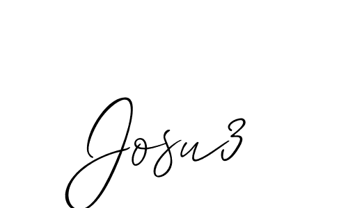 Best and Professional Signature Style for Josu3. Allison_Script Best Signature Style Collection. Josu3 signature style 2 images and pictures png