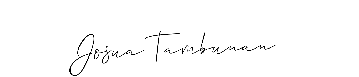 Once you've used our free online signature maker to create your best signature Allison_Script style, it's time to enjoy all of the benefits that Josua Tambunan name signing documents. Josua Tambunan signature style 2 images and pictures png