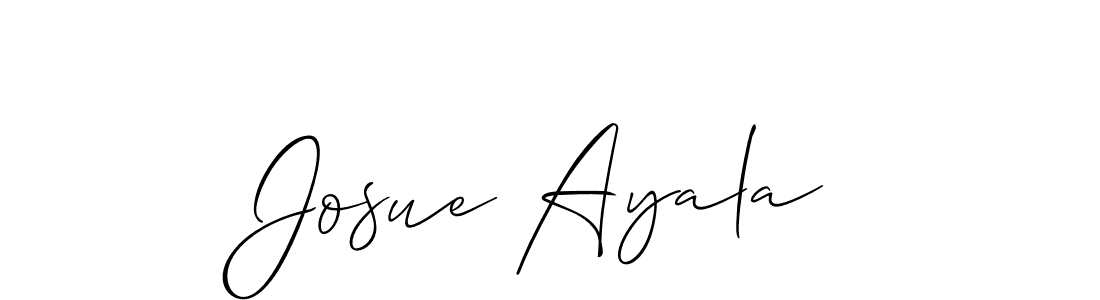 Make a beautiful signature design for name Josue Ayala. With this signature (Allison_Script) style, you can create a handwritten signature for free. Josue Ayala signature style 2 images and pictures png