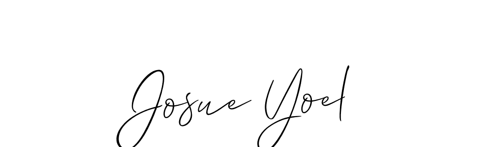 Best and Professional Signature Style for Josue Yoel. Allison_Script Best Signature Style Collection. Josue Yoel signature style 2 images and pictures png