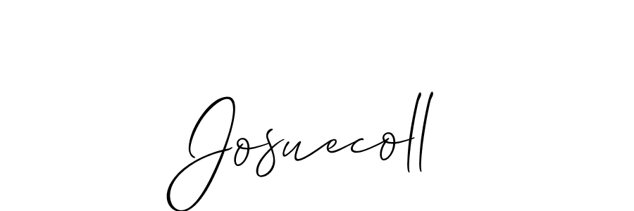 Make a beautiful signature design for name Josuecoll. Use this online signature maker to create a handwritten signature for free. Josuecoll signature style 2 images and pictures png