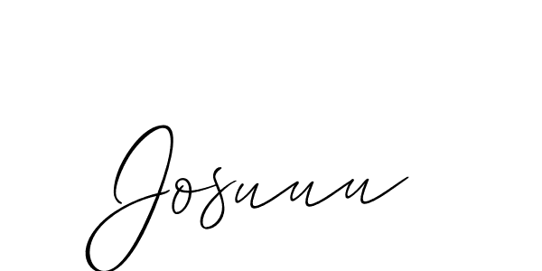 You should practise on your own different ways (Allison_Script) to write your name (Josuuu) in signature. don't let someone else do it for you. Josuuu signature style 2 images and pictures png