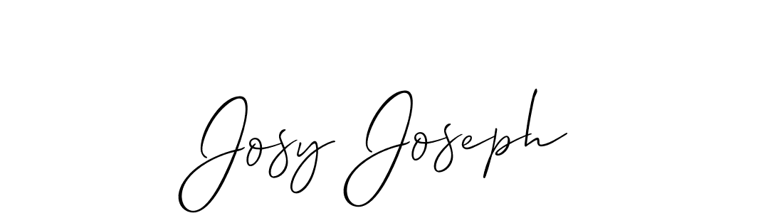 Josy Joseph stylish signature style. Best Handwritten Sign (Allison_Script) for my name. Handwritten Signature Collection Ideas for my name Josy Joseph. Josy Joseph signature style 2 images and pictures png