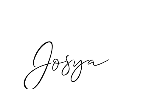 Allison_Script is a professional signature style that is perfect for those who want to add a touch of class to their signature. It is also a great choice for those who want to make their signature more unique. Get Josya name to fancy signature for free. Josya signature style 2 images and pictures png