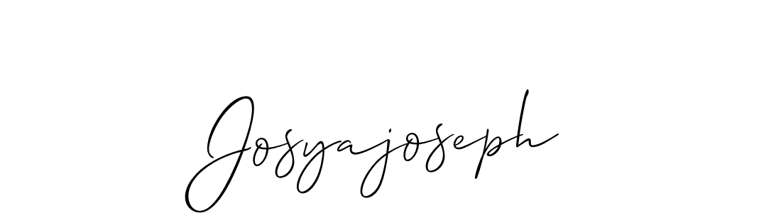 How to make Josyajoseph name signature. Use Allison_Script style for creating short signs online. This is the latest handwritten sign. Josyajoseph signature style 2 images and pictures png