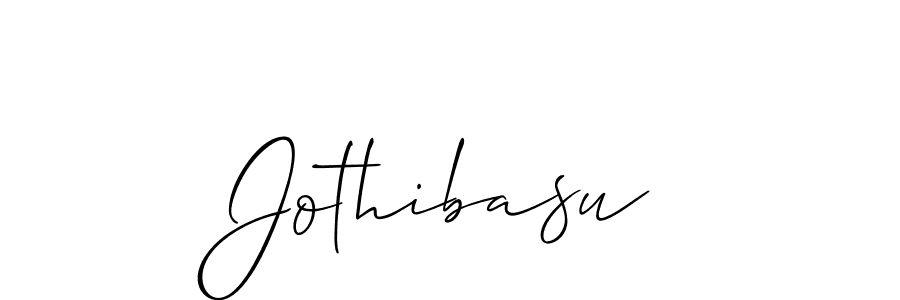 Make a beautiful signature design for name Jothibasu. With this signature (Allison_Script) style, you can create a handwritten signature for free. Jothibasu signature style 2 images and pictures png