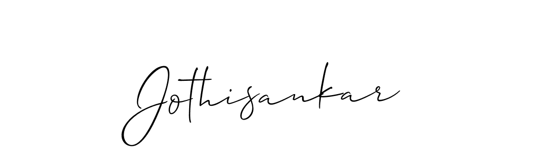 Use a signature maker to create a handwritten signature online. With this signature software, you can design (Allison_Script) your own signature for name Jothisankar. Jothisankar signature style 2 images and pictures png