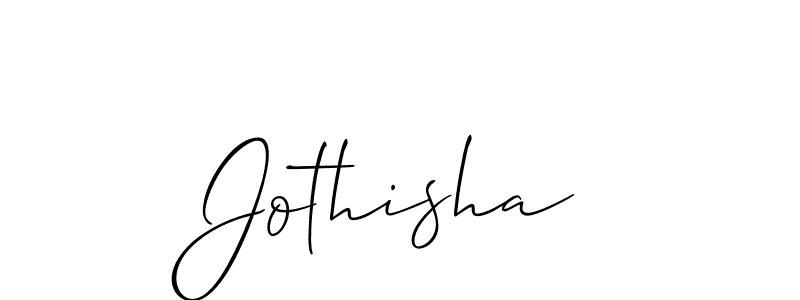 Make a beautiful signature design for name Jothisha. With this signature (Allison_Script) style, you can create a handwritten signature for free. Jothisha signature style 2 images and pictures png