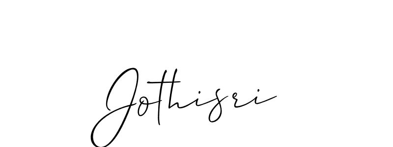 How to make Jothisri signature? Allison_Script is a professional autograph style. Create handwritten signature for Jothisri name. Jothisri signature style 2 images and pictures png