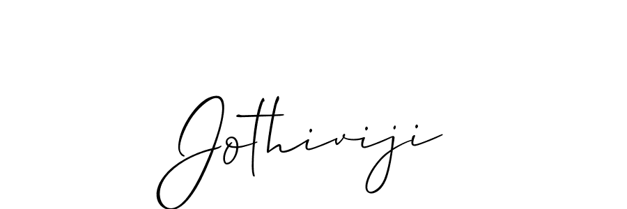 Use a signature maker to create a handwritten signature online. With this signature software, you can design (Allison_Script) your own signature for name Jothiviji. Jothiviji signature style 2 images and pictures png
