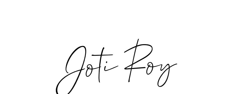 Make a beautiful signature design for name Joti Roy. With this signature (Allison_Script) style, you can create a handwritten signature for free. Joti Roy signature style 2 images and pictures png