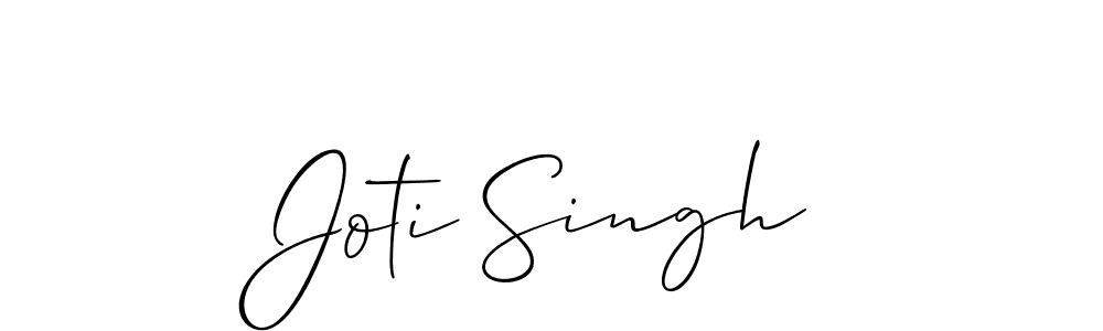 Make a beautiful signature design for name Joti Singh. With this signature (Allison_Script) style, you can create a handwritten signature for free. Joti Singh signature style 2 images and pictures png