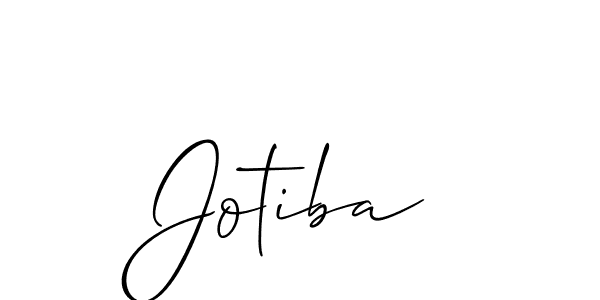 Design your own signature with our free online signature maker. With this signature software, you can create a handwritten (Allison_Script) signature for name Jotiba. Jotiba signature style 2 images and pictures png