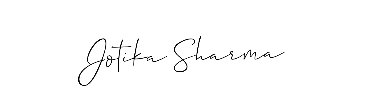 Check out images of Autograph of Jotika Sharma name. Actor Jotika Sharma Signature Style. Allison_Script is a professional sign style online. Jotika Sharma signature style 2 images and pictures png