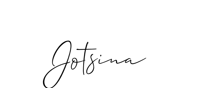 Also we have Jotsina name is the best signature style. Create professional handwritten signature collection using Allison_Script autograph style. Jotsina signature style 2 images and pictures png