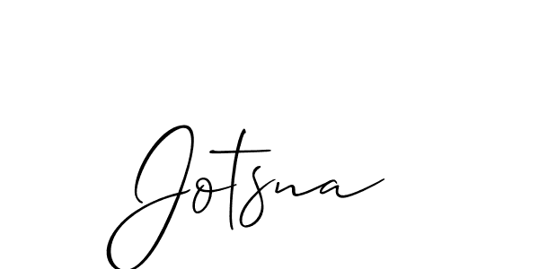 The best way (Allison_Script) to make a short signature is to pick only two or three words in your name. The name Jotsna include a total of six letters. For converting this name. Jotsna signature style 2 images and pictures png