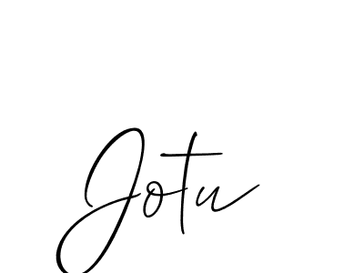 Allison_Script is a professional signature style that is perfect for those who want to add a touch of class to their signature. It is also a great choice for those who want to make their signature more unique. Get Jotu name to fancy signature for free. Jotu signature style 2 images and pictures png